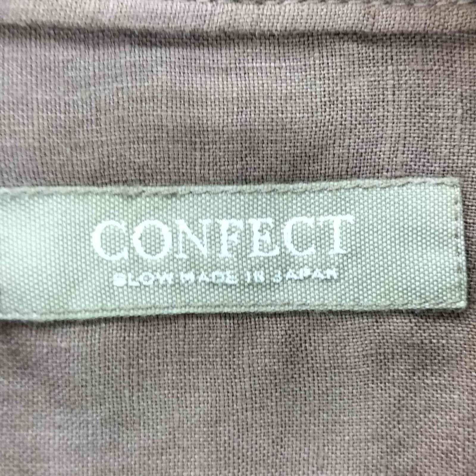 コンフェクト confect 60リネン レギュラーカラーシャツ メンズ JPN：4