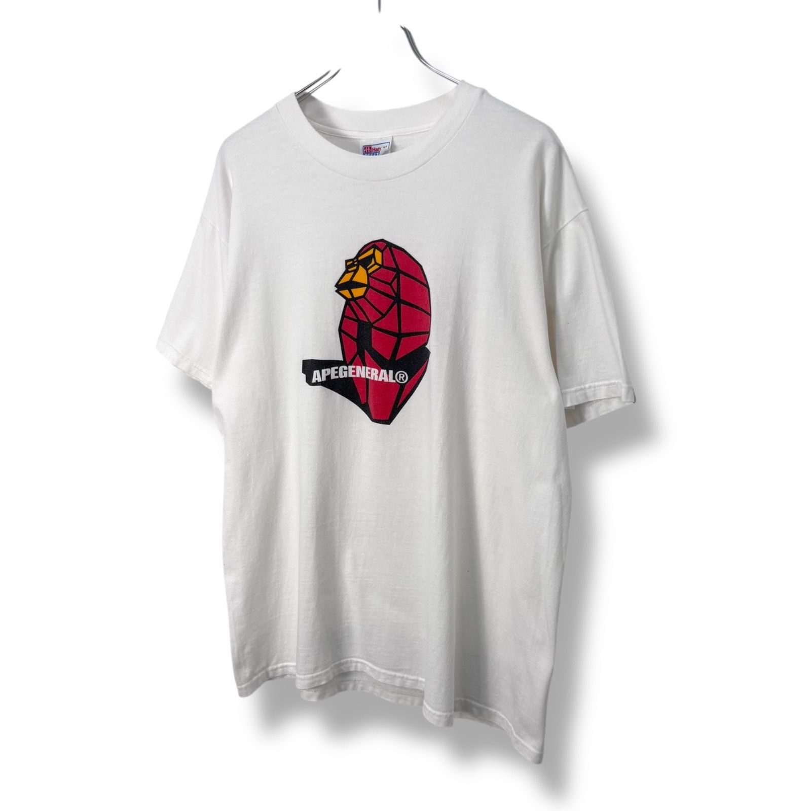 90s a bathing ape エイプ　Tシャツ　スーパーマン　初期 A BATHING APE 'スーパーマンロゴ'Tシャツ 白 ホワイト L BAPE
