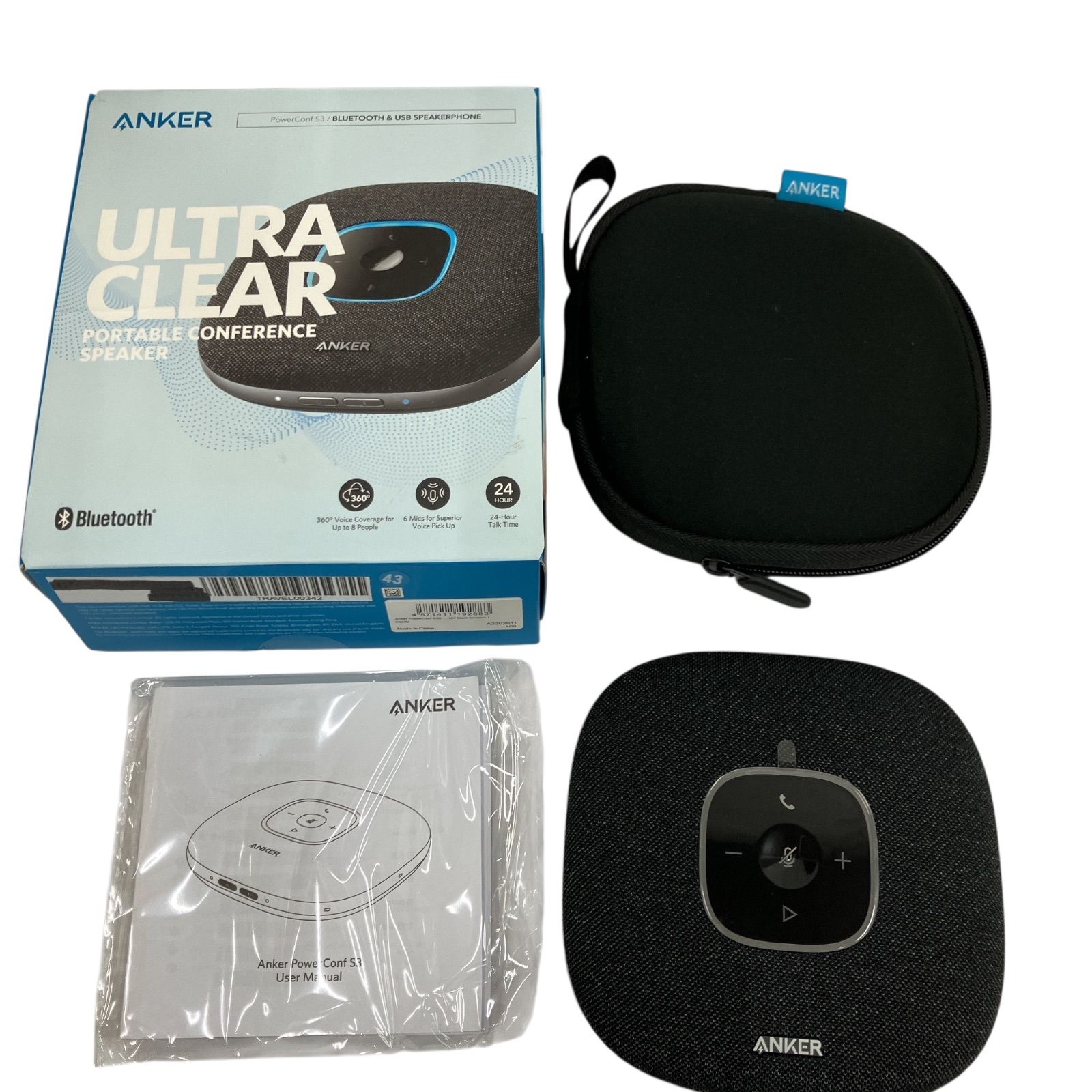 美品】ANKER ULTRACLEAR Bluetoothスピーカーフォン Anker スピーカー