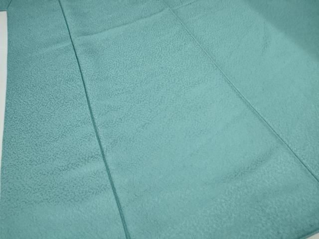 平和屋着物□上質な色無地 堅牢染 きよら 白群色 反端付き 正絹