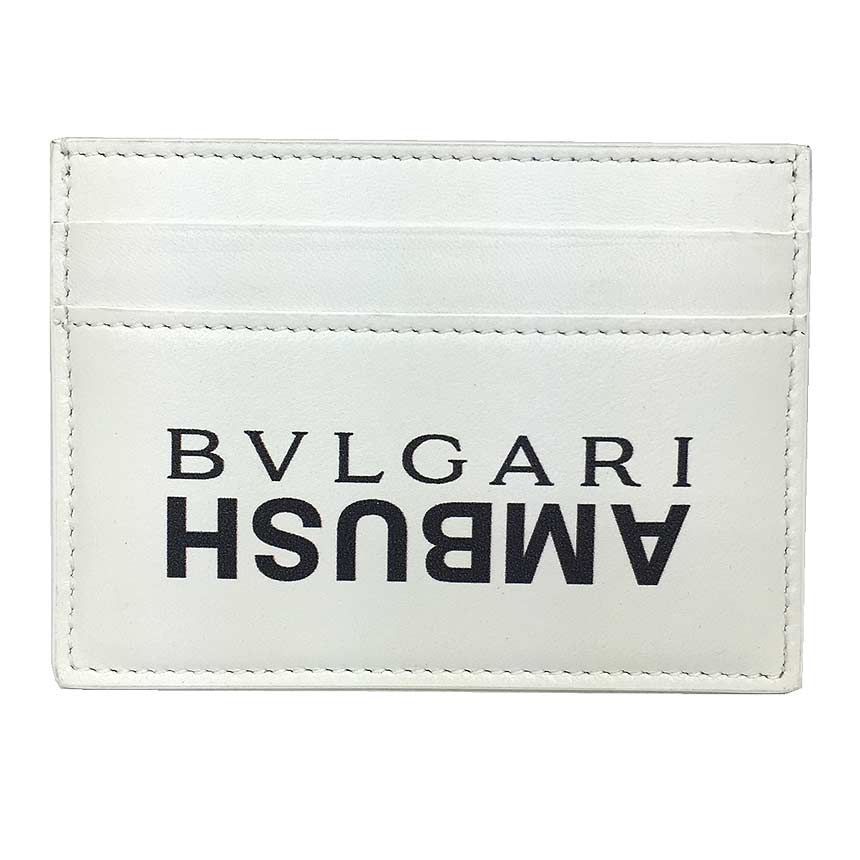 ブルガリ BVLGARI AMBUCISH×BVLGARI コラボ クレジットカードホルダー カードケース 白 aq11734