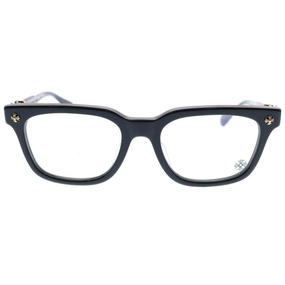 CHROME HEARTS クロムハーツ COX UCKER CHクロステンプルウェリントンサングラス 眼鏡 ブラック|ゴールド