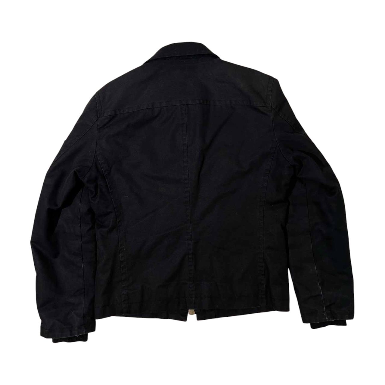 ブラック　ミリタリージャケット 90s / 291295=HOMME ビンテージ ミリタリー ジャケット ダブルジップ M