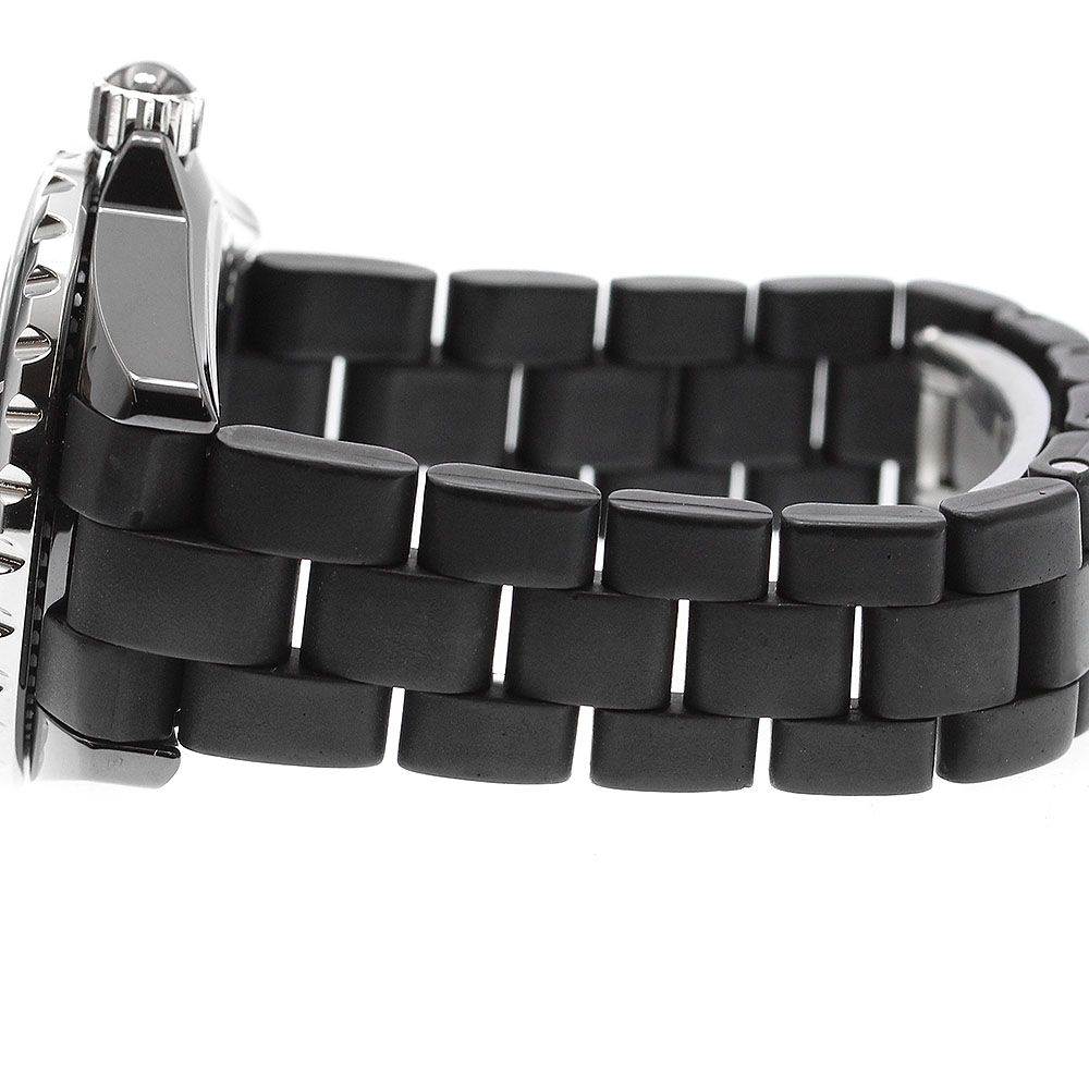 シャネル CHANEL H0681 J12 黒セラミック デイト クォーツ レディース_  