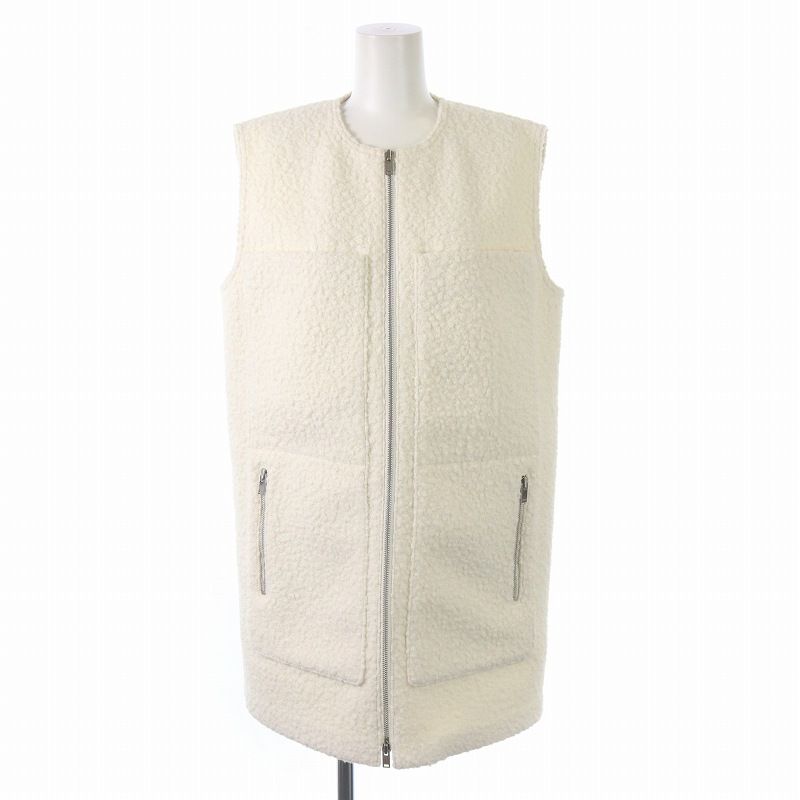 セオリー theory 21AW DAWSON FAUX ZIP UP VEST F ベスト ジレ ジップ