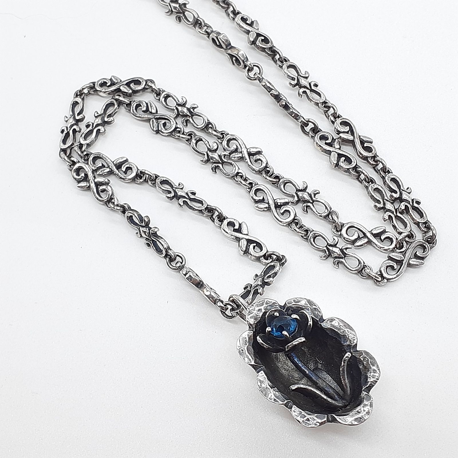 UZU ウズ ネックレス シルバー SILVER デザインチェーン フラワー 