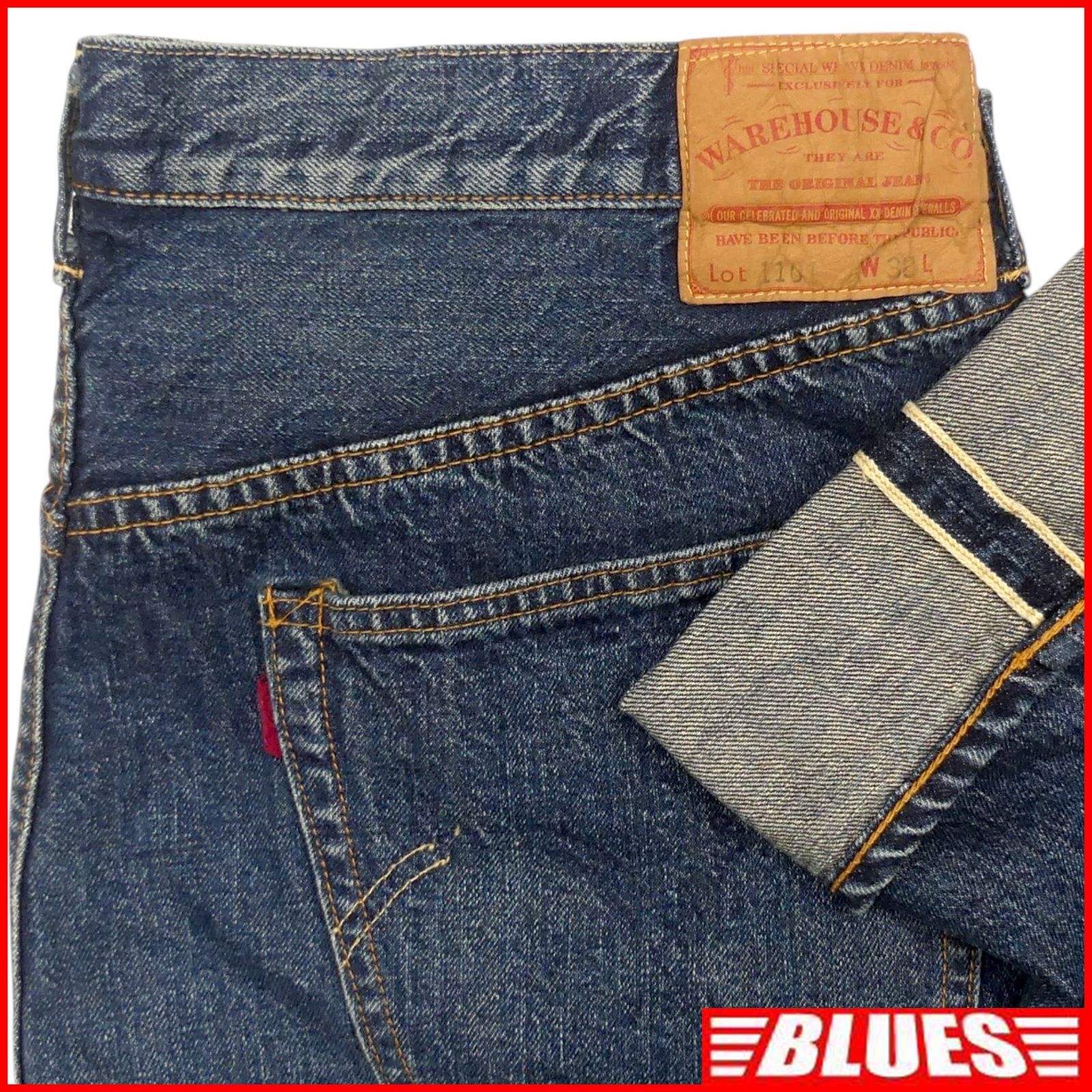 WAREHOUSE ウエアハウス デニム W38 ジーンズ Lot1101 セルビッジ 日本