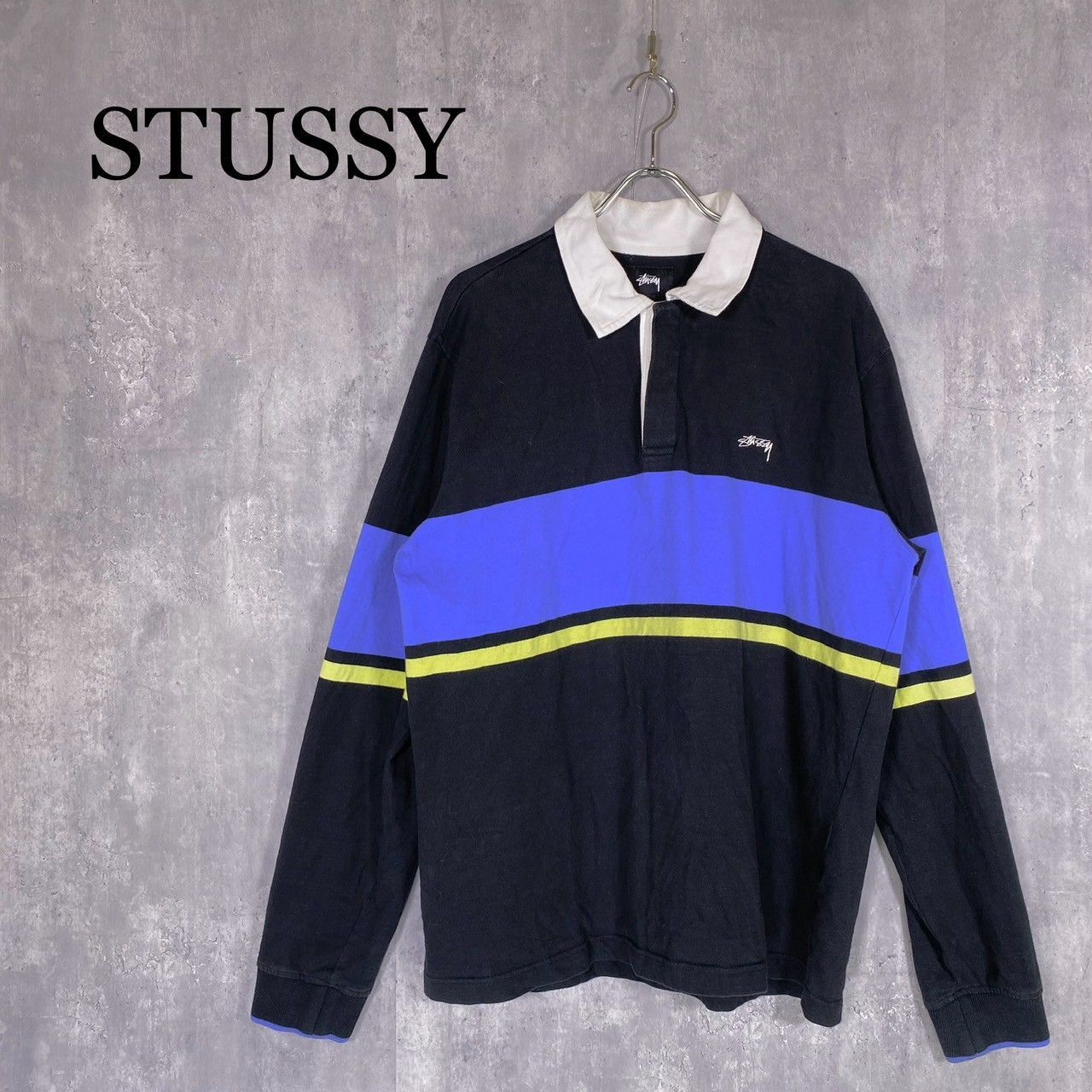 STUSSY』ステューシー (L) 長袖ポロシャツ - メルカリ