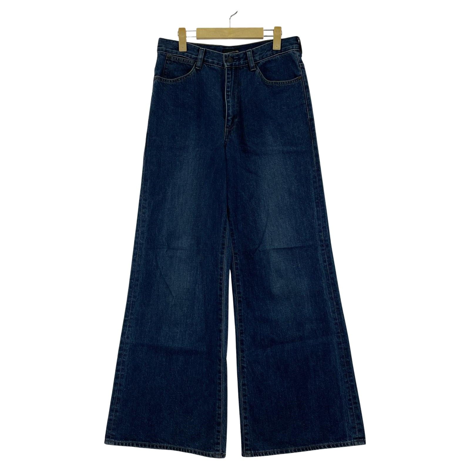 LAD MUSICIAN12oz FLAT DENIM WIDE FLARE PANTS 44 ﾌﾞﾙｰ - メルカリ
