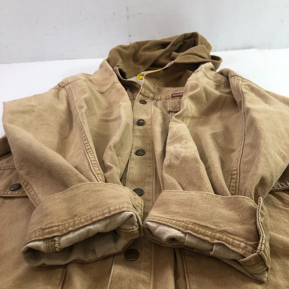 ヒステリックス Hysterics ジャケット ブルゾン 刺繍 ガール ジップアップ F 黒 ブラック ☆CA☆キ6 /tk0108 レディース