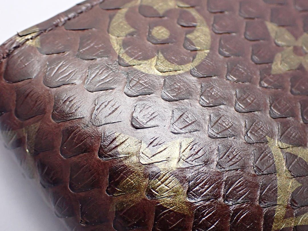 LOUIS VUITTON ルイ ヴィトン モノグラム エキゾチックレザー ジッピー