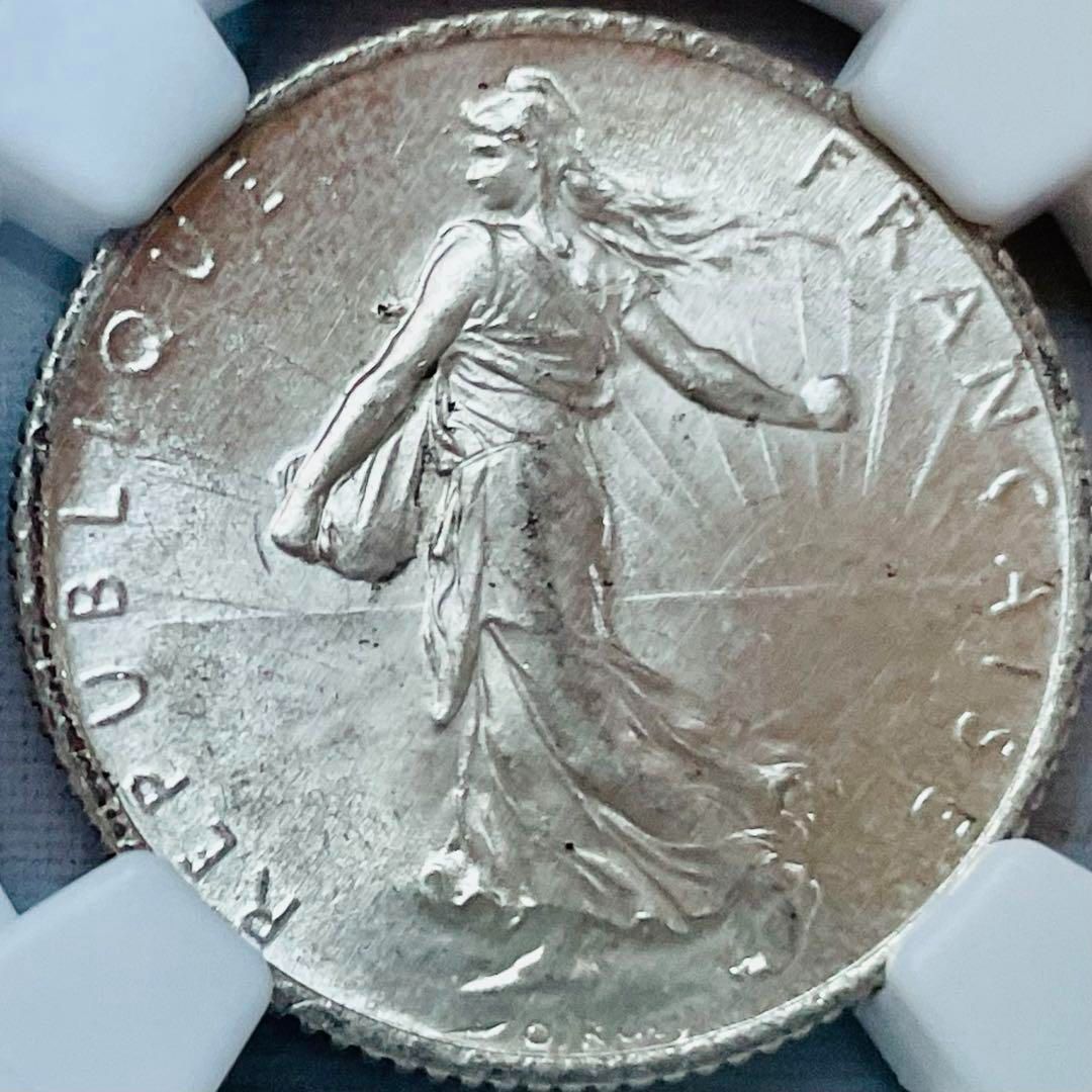 美品 種を蒔く人 フランス 1フラン 銀貨】1915 NGC MS64 - メルカリ