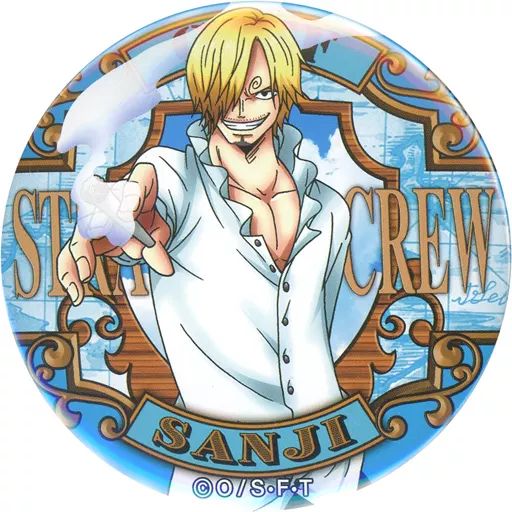 ONEPIECE サンジ 輩缶バッジ 3弾 blue ONEPIECE サンジ 輩缶バッジ 3弾 blue