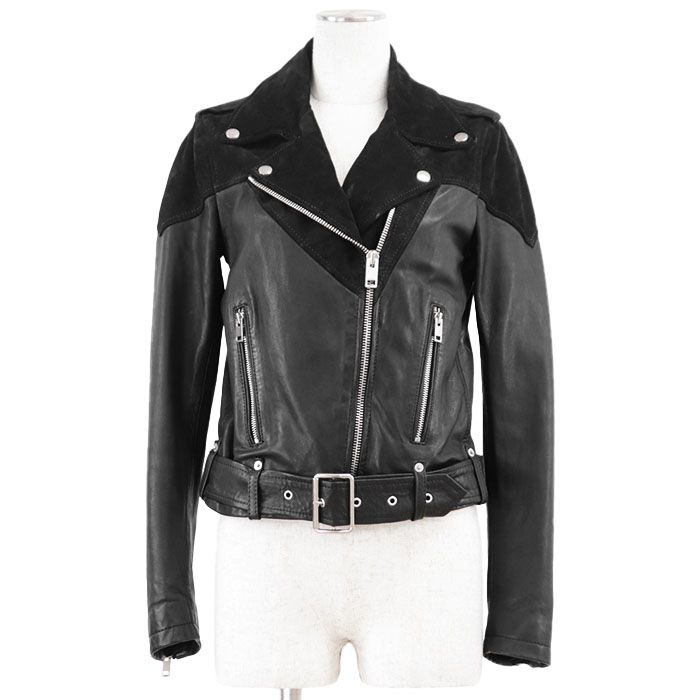 SALE】DIESEL ディーゼル ダブルライダースジャケット シープ