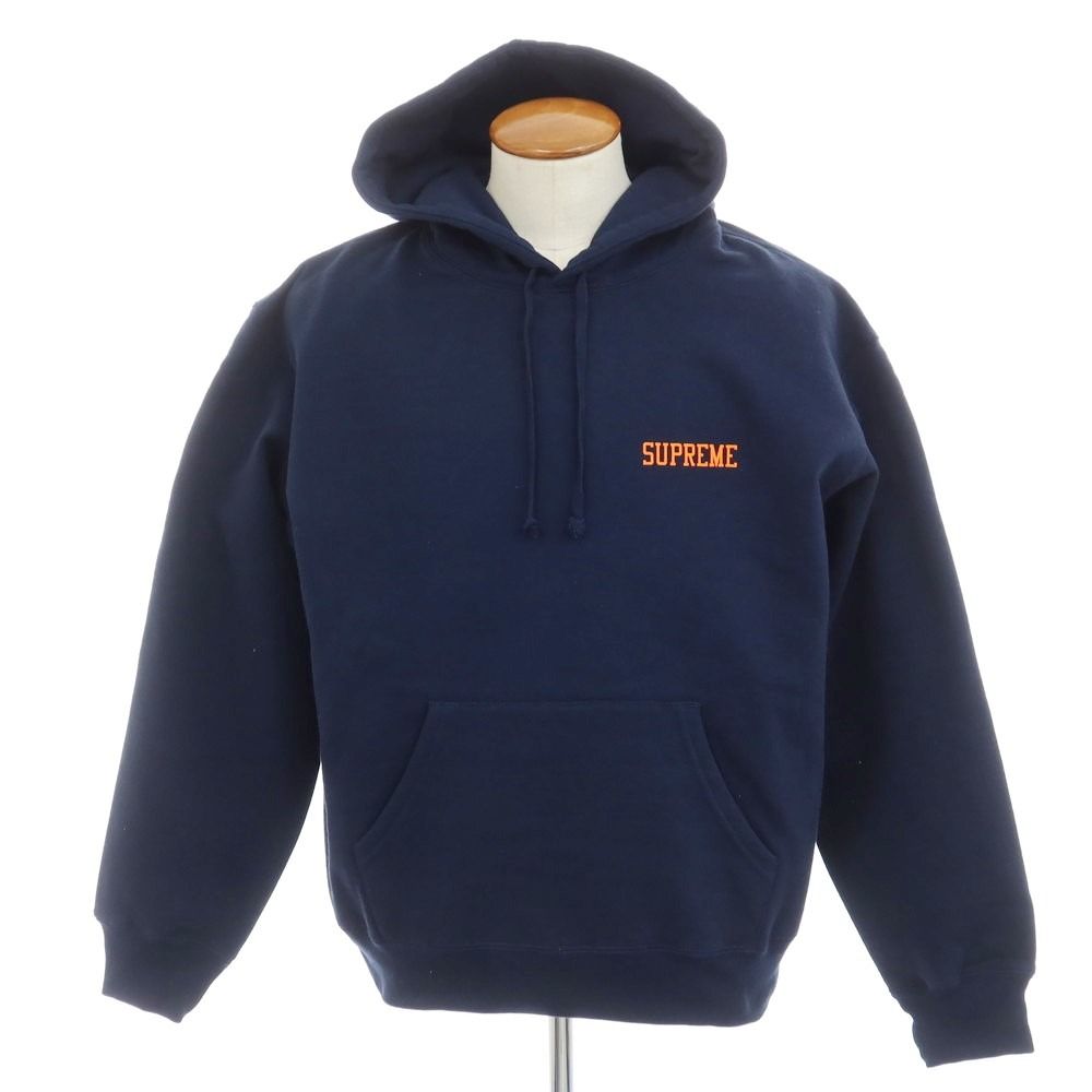 【中古】シュプリーム Supreme 2024年秋冬 On God Hooded Sweatshirt プルオーバー パーカー ネイビー【サイズM】【メンズ】