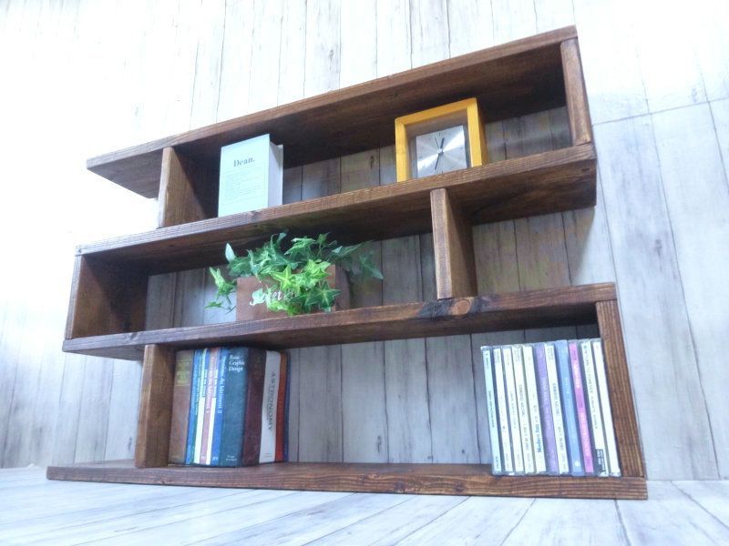 ハンドメイド カップボード３段ワイドタイプ