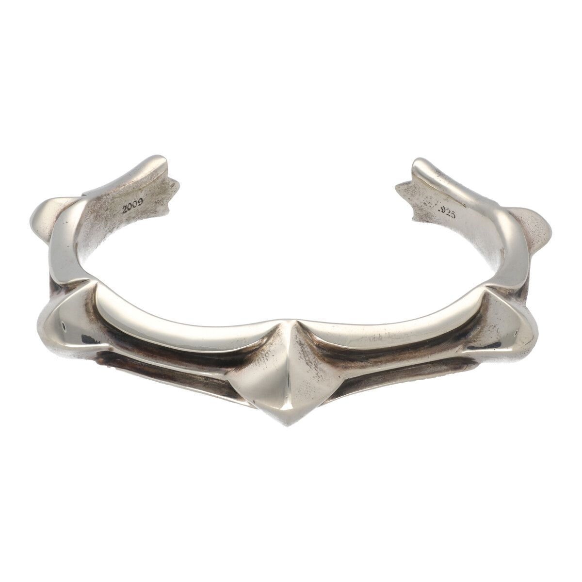 クロムハーツ バングル ワックスドパンクカフバングル SV925 シルバー