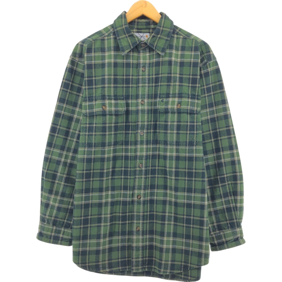 古着 カーハート Carhartt 長袖 フランネルチェックシャツ