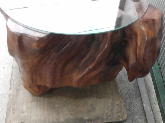 屋久杉 うるし塗り 座卓 センターテーブル サイドテーブル 和家具 天然木 幅90cm×奥行き80cm×高さ46cm 2509 MARWIL-DEMENAGEMENTS_CH