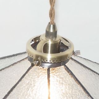 ペンダントライト ステンドグラス照明 大正ロマン ガラス 丸 1灯 LED