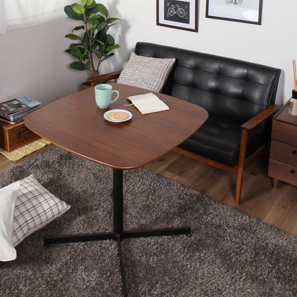 カフェテーブル 約75×75cm BR ブラウン 組立品 代引不可 WWW_KANDAIZUMI_COM