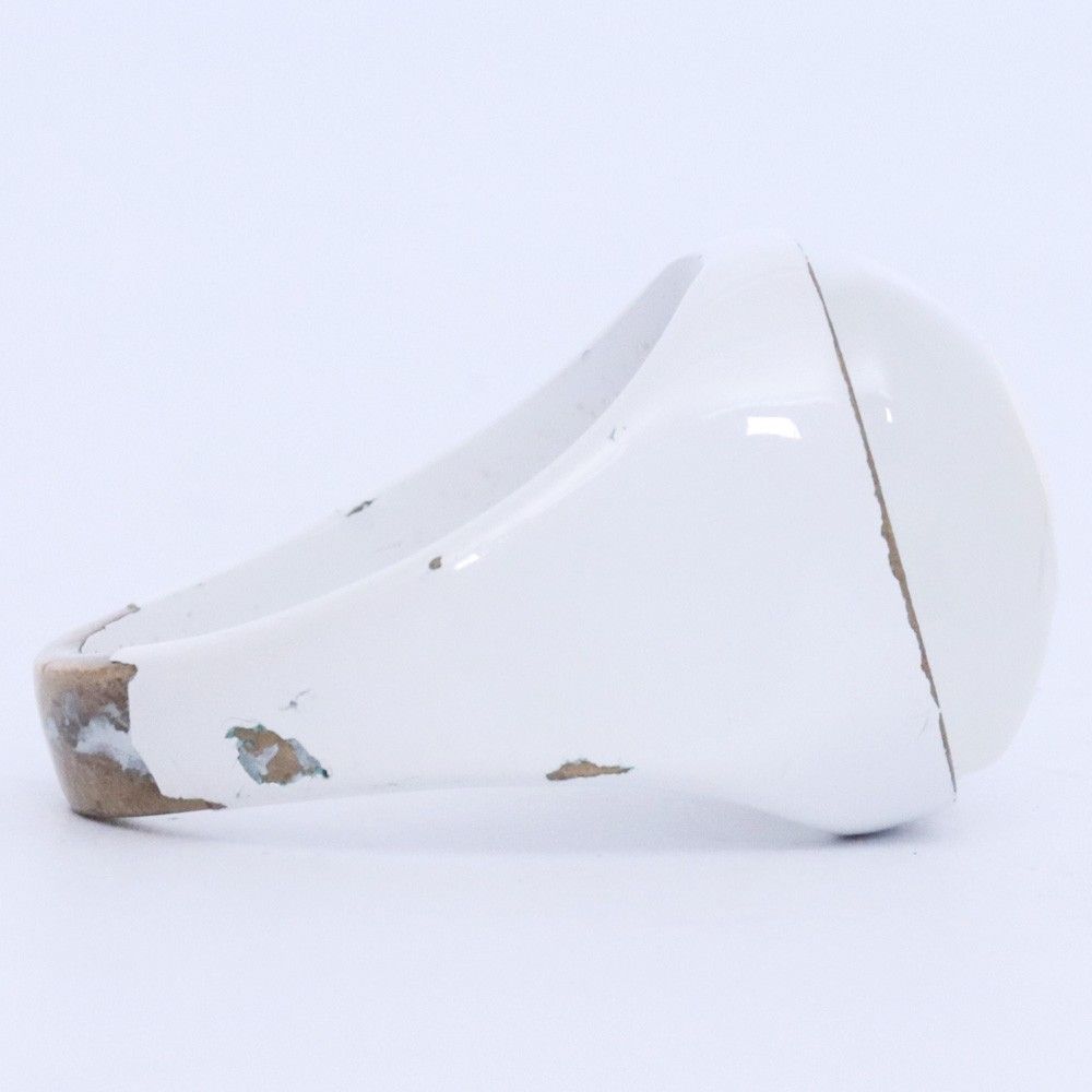 MAISON MARGIELA スクエアリング Sサイズ ホワイト - メルカリ