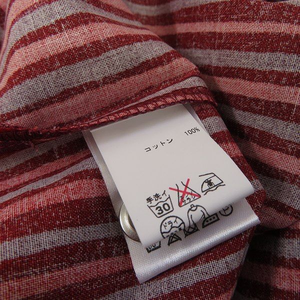 a マリメッコ marimekko ヨカポイカ Jokapoika シャツ ブラウス S 赤