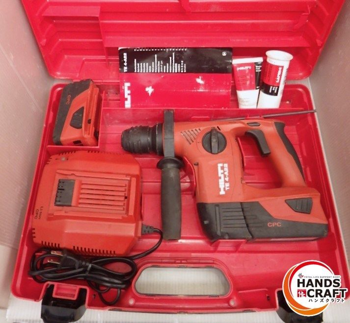 ☆ HILTI 充電式 ロータリーハンマードリル 22V 5.2Ah 中古品 TE4-A22