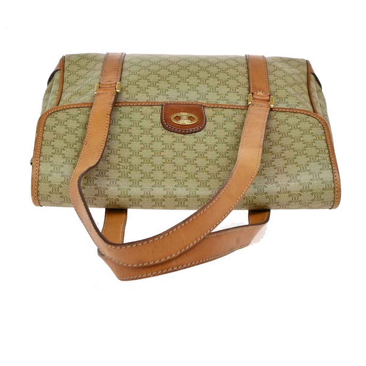 CELINE セリーヌ ショルダーバッグ マカダム柄 PVCレザー