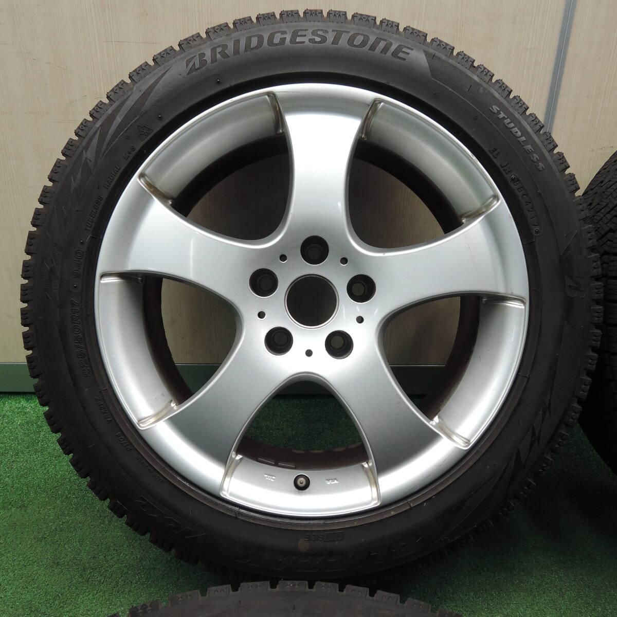 ★バリ溝★ BRIDGESTONE ブリヂストン ブリザック VRX 215/45R17 13年製 4本 プリウス 86 BRZ等 バリ溝Lowenzahn 17in 7.5JJ +52 PCD114.3 ブリヂストン ブリザック