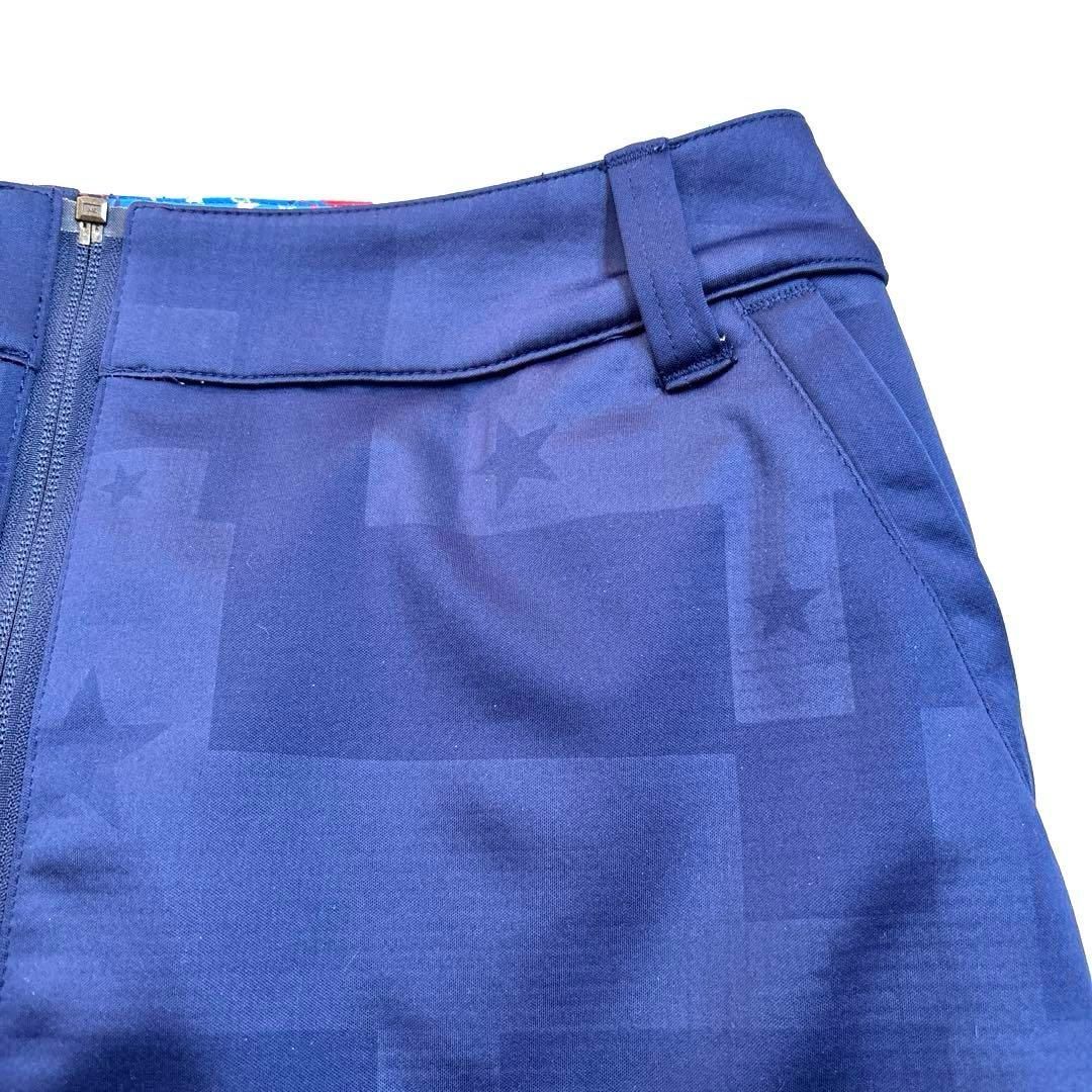 美品❗️ラウドマウス L スカート リバーシブル 総柄 ネイビー