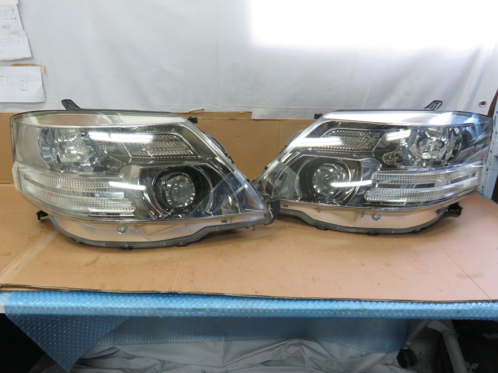 STD4090 後期アルファード10系 ヘッドライト/左右セット/HID ヘッドランプ/純正 HCHR-327 ICHIKOH 58-17/ANH10W ANH15W MNH10W MNH15W