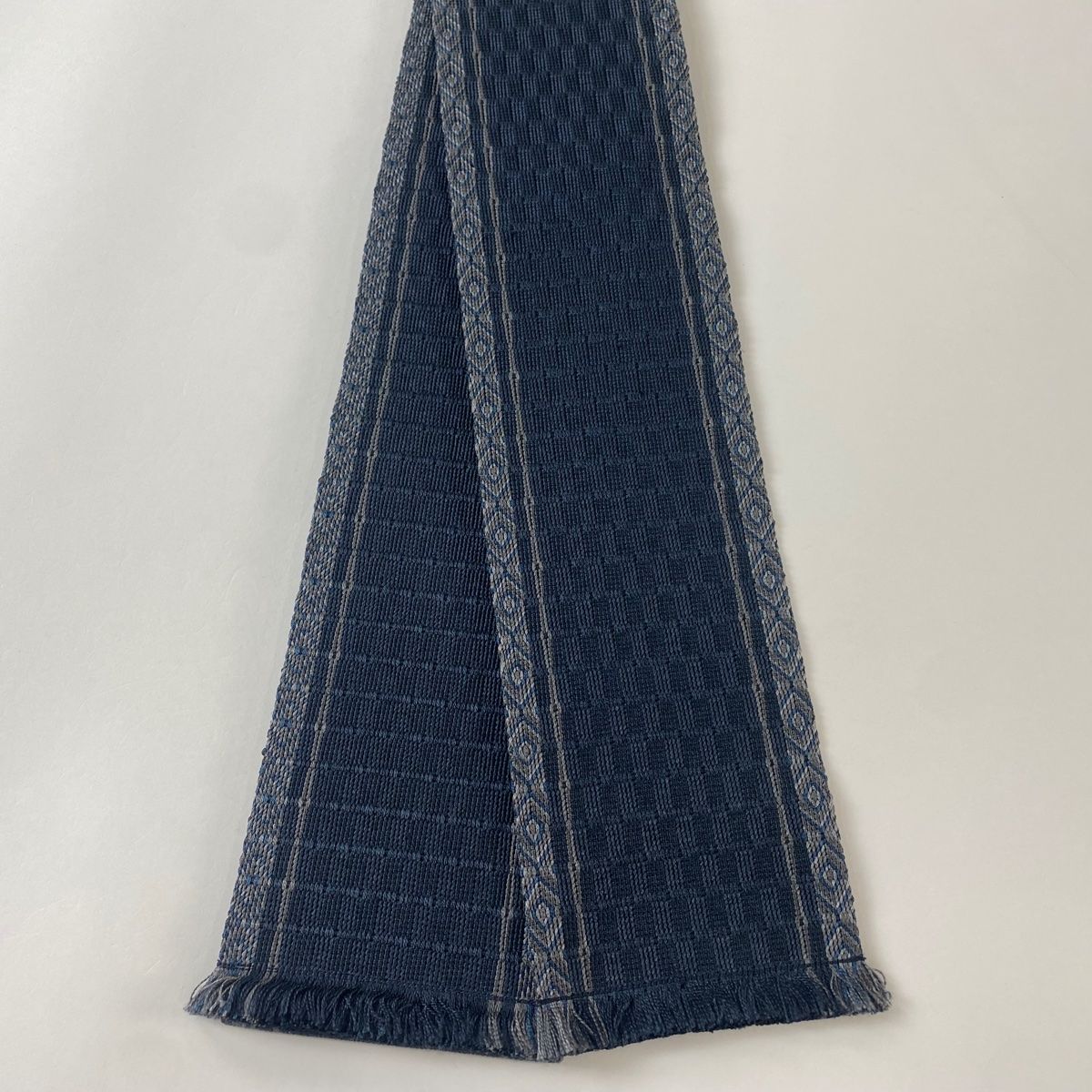 角帯 美品 優品 菱 縞 濃紺 正絹 【中古】 - メルカリ 