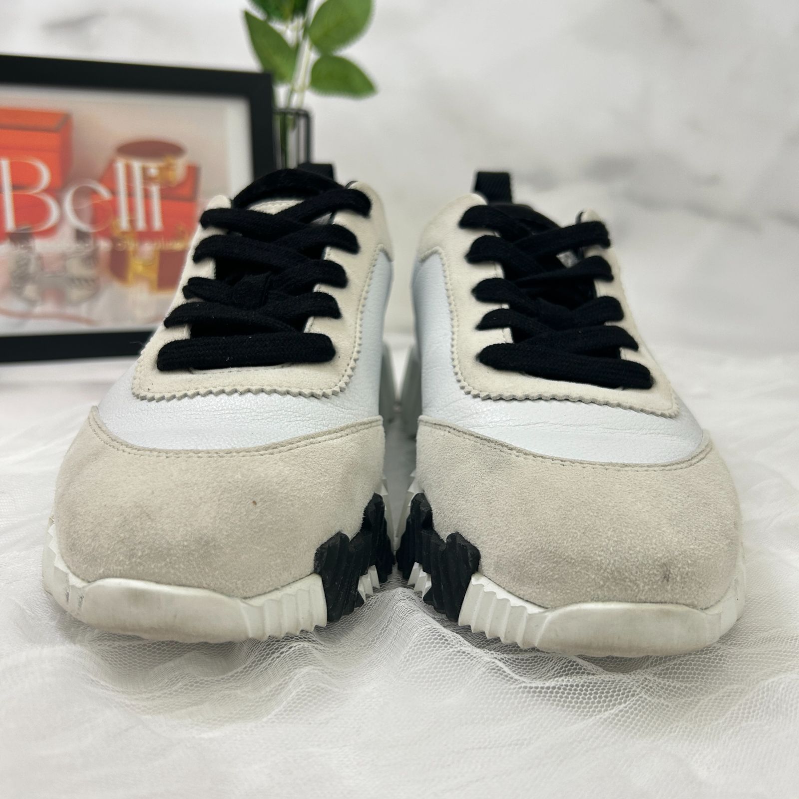 HERMES ブラック バウンシング スニーカー 36 23センチ 【公式通販】