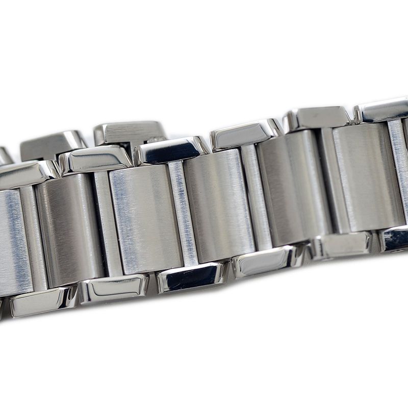 カルティエ タンクフランセーズSM 白文字盤 SS クォーツ W51008Q3  