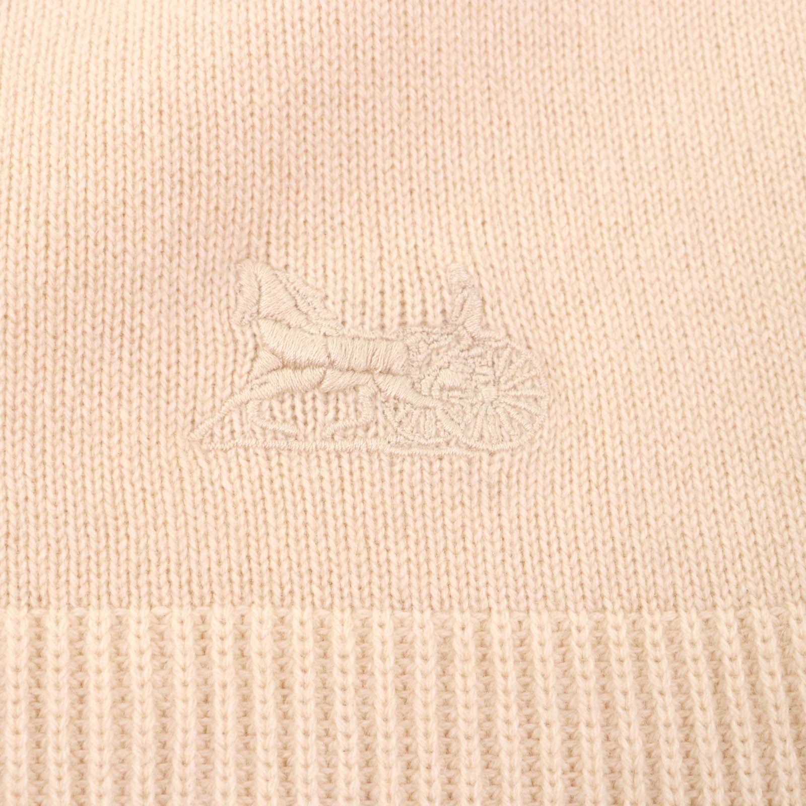 美品★CELINE セリーヌ 2A20O152I カシミヤ100％ サルキー刺繍 クルーネック 長袖 セーター ベージュ XS イタリア製 正規品 レディース CELINE - 美品☆CELINE セリーヌ 2A20O152I カシミヤ100