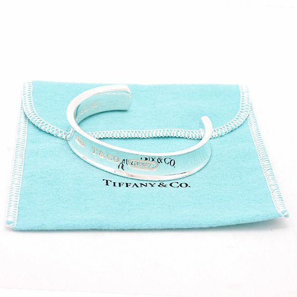 ティファニー ブレス メンズ オープン カフ バングル 1837 ワイド