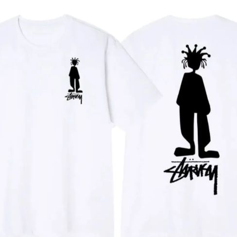 USA製 Stussy シャドーマン Tシャツ バックプリント ウッド