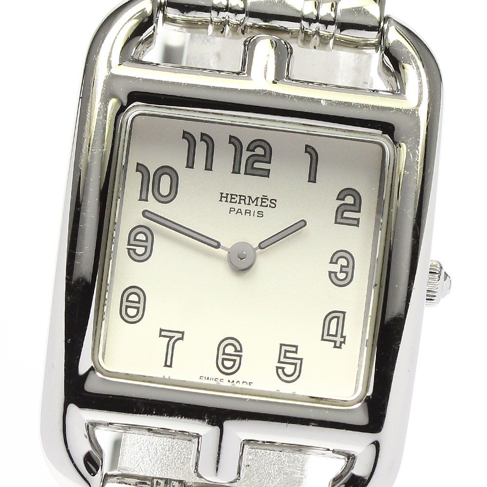 最終値下げ エルメスHERMESケープコッドCC1.210箱保証書付き完品 箱付 エルメス/HERMES CC1 210 ケープコッド クォーツ QZ