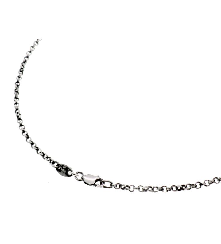 クロムハーツ CHROME HEARTS NECKCHAIN R20 ロール チェーン シルバー ネックレス n9613