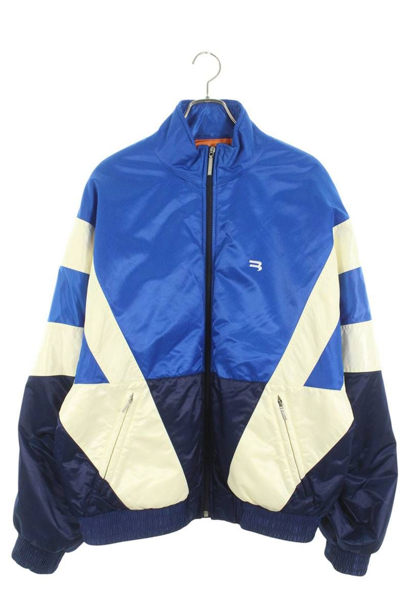 美品バレンシアガ  オフショルダートラックジャケットブルゾン M 美品バレンシアガ オフショルダートラックジャケットブルゾン M