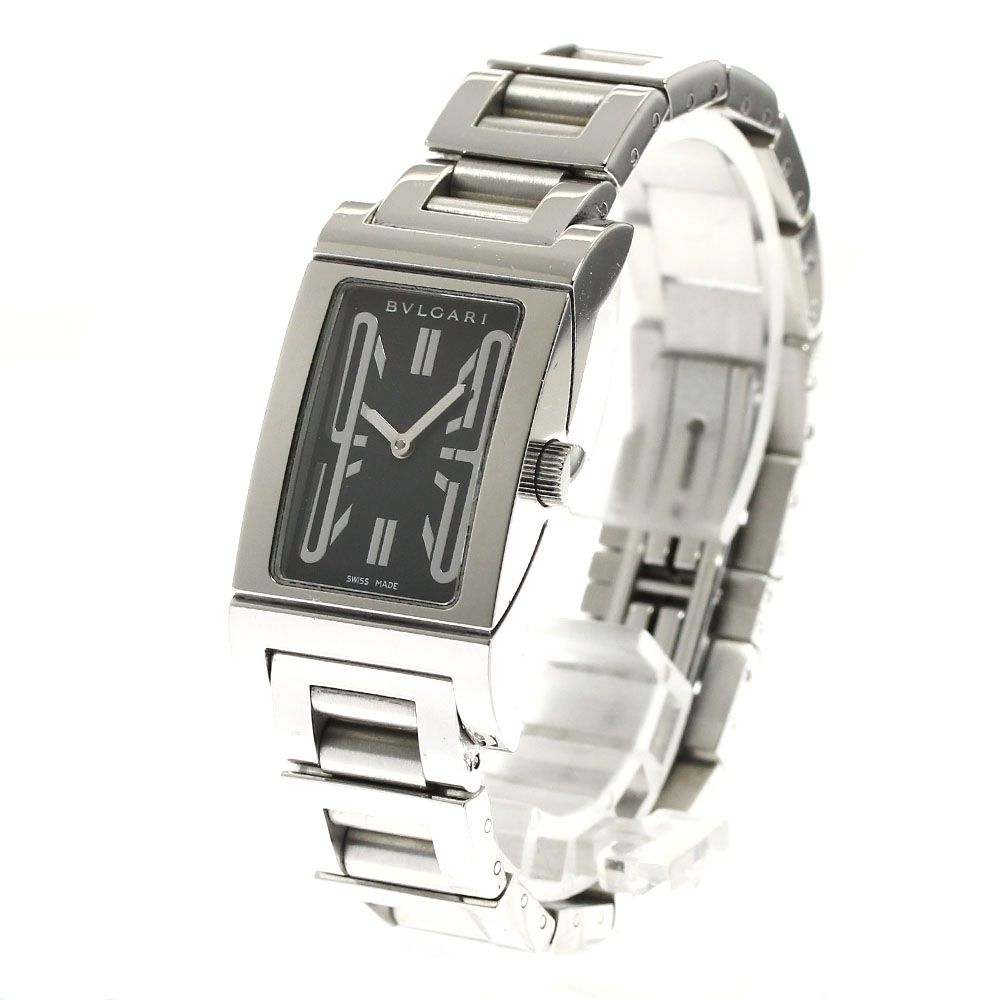 ブルガリ BVLGARI RT39S レッタンゴロ クォーツ レディース保証書付き_  