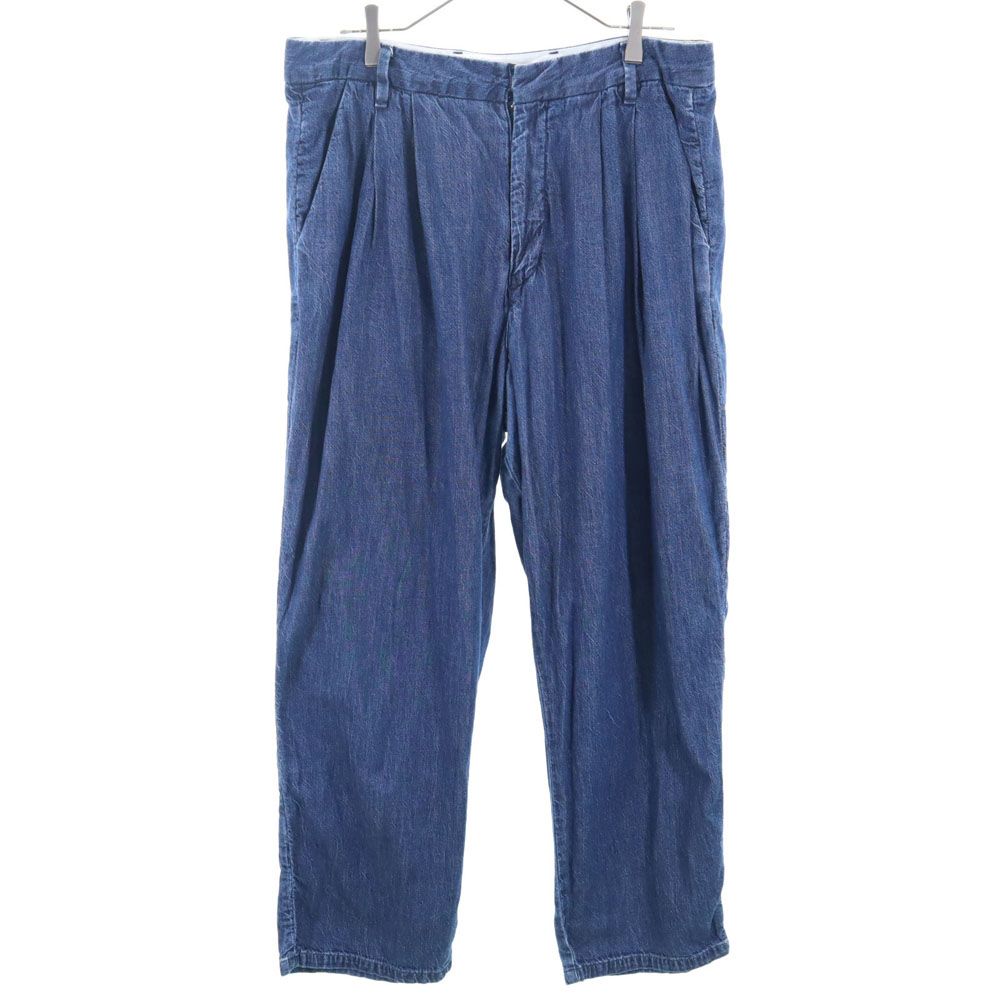 リーバイス ワイドデニムパンツ W34 インディゴブルー Levi's タック ジーンズ メンズ
