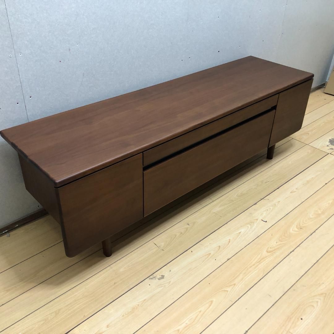 テレビ台 TVボード 北欧風 モダン ウォールナット突板仕上 A TEMPO 幅160cm ローボード テレビボード TV台 テレビラック オーク天然木 250525-3