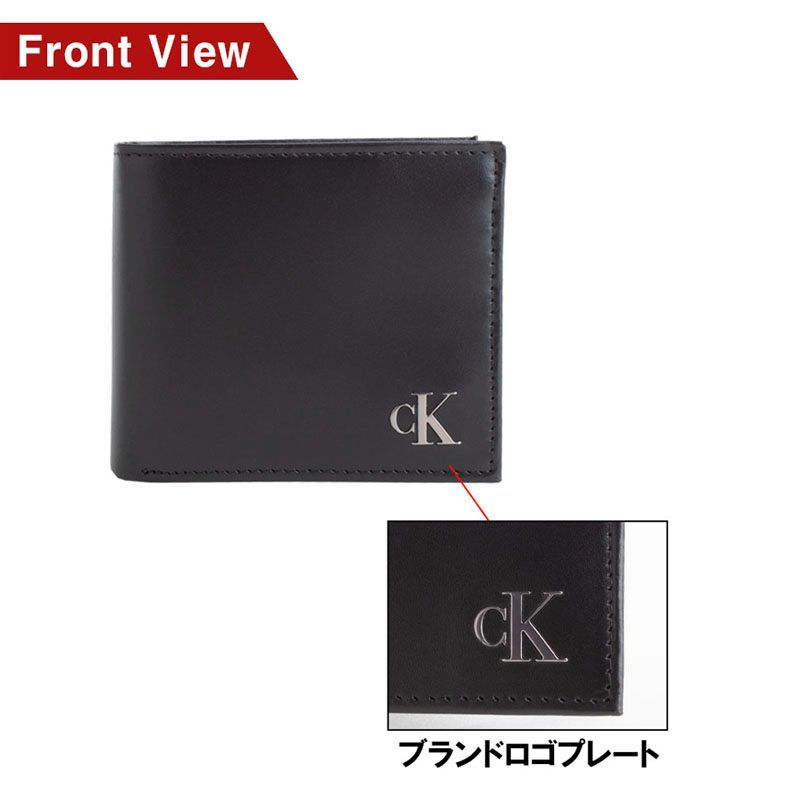 カルバン・クライン Calvin Klein 専属BOX入り 二つ折り財布 レザー メンズ 31kj130003