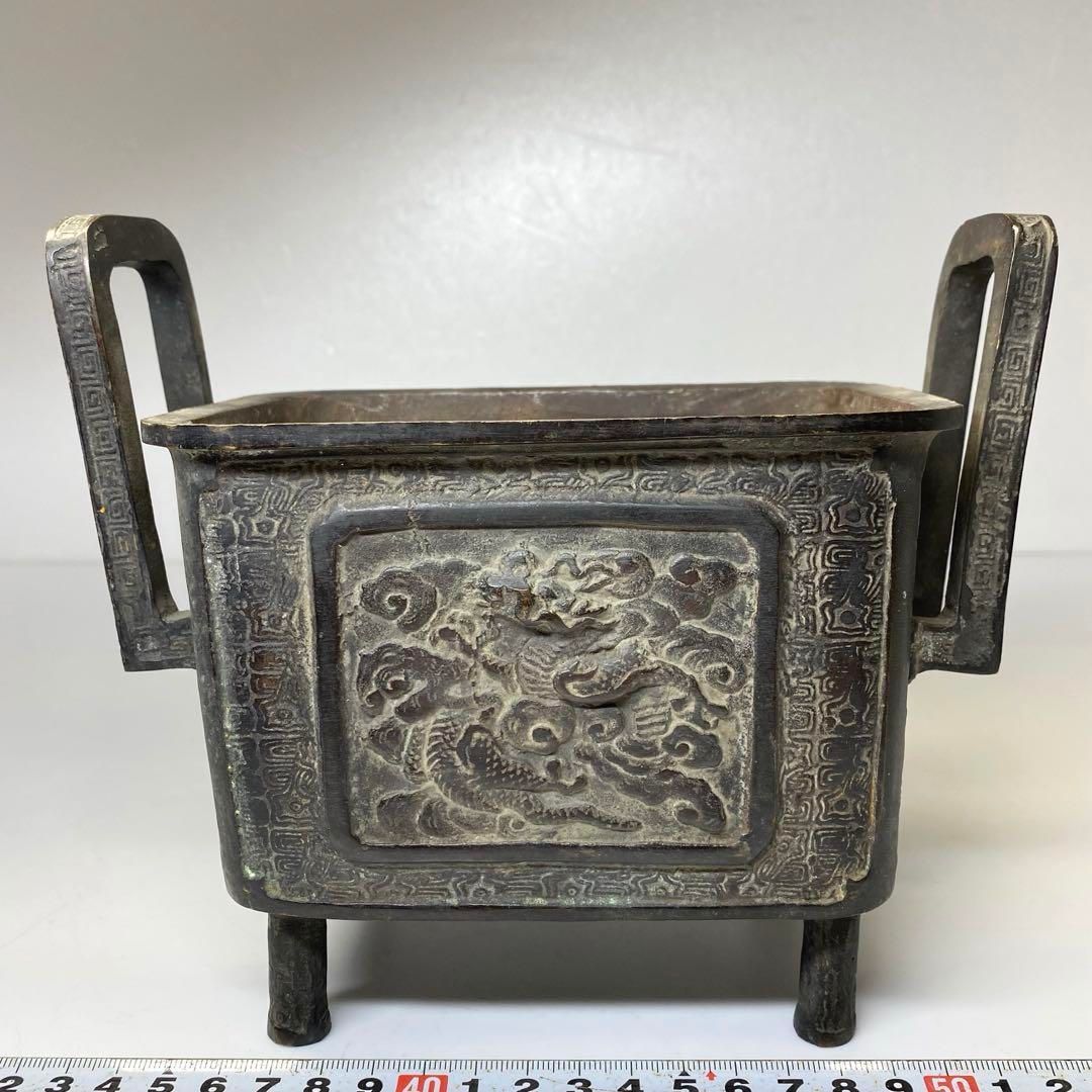 大日本文政年 整珉鉢 銅香炉 1670g トヒチ 東な6-0704