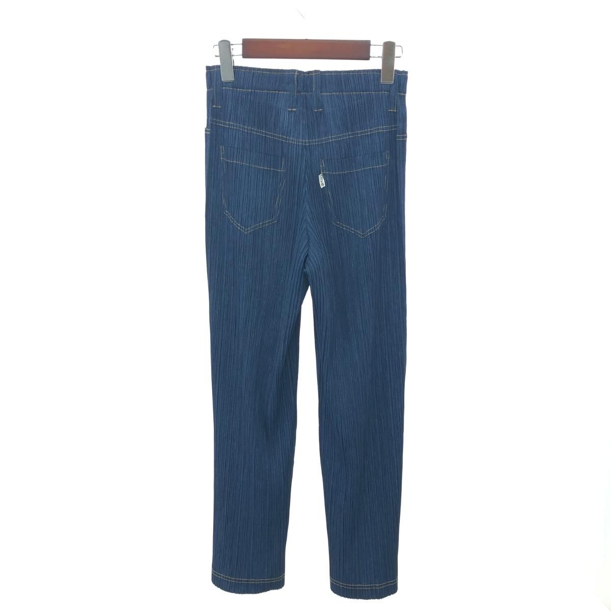 PLEATS PLEASE プリーツプリーズ プリーツパンツ サイズ:1 デニム