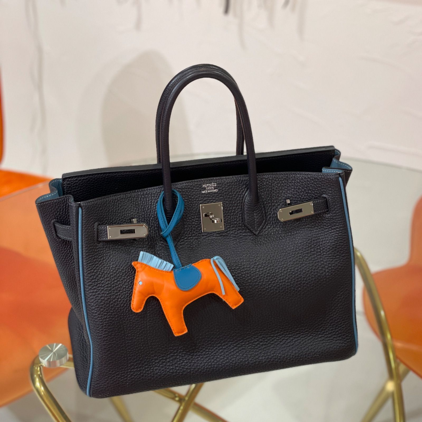 エルメス ロデオMM フー×セレスト×ブルーイズミール HERMES バッグ 