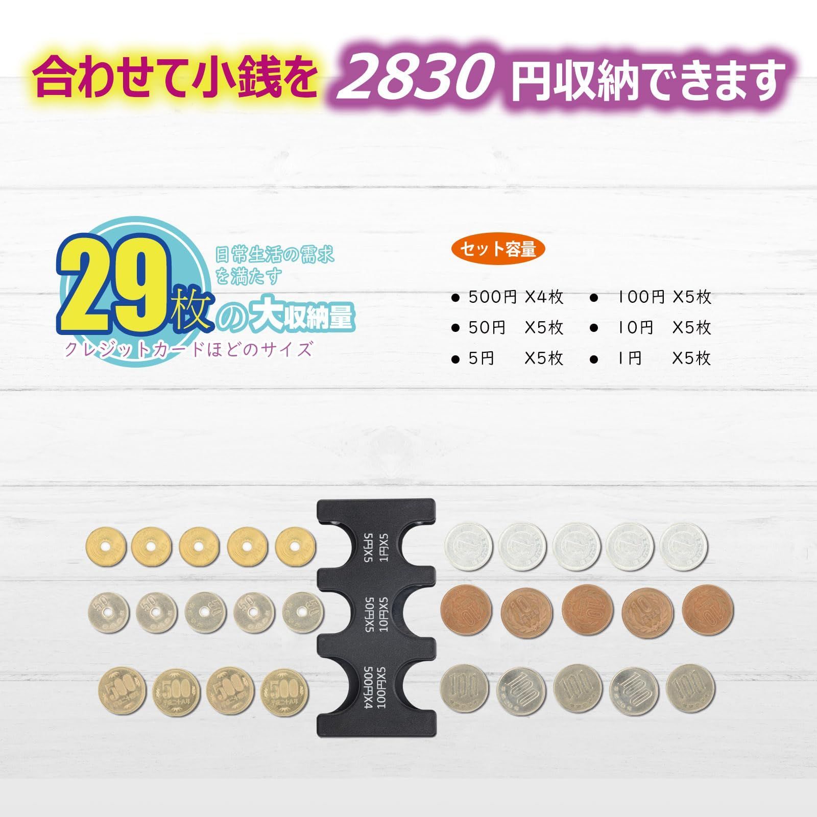 数量限定】三つ折り 財布 小銭入れ コインホルダー メンズ 小さい コインケース コンパクト 無地 軽量 ANZOBEN お札も入る 整理 硬貨収納  持ち運び コンパクト PU ブラック - メルカリ