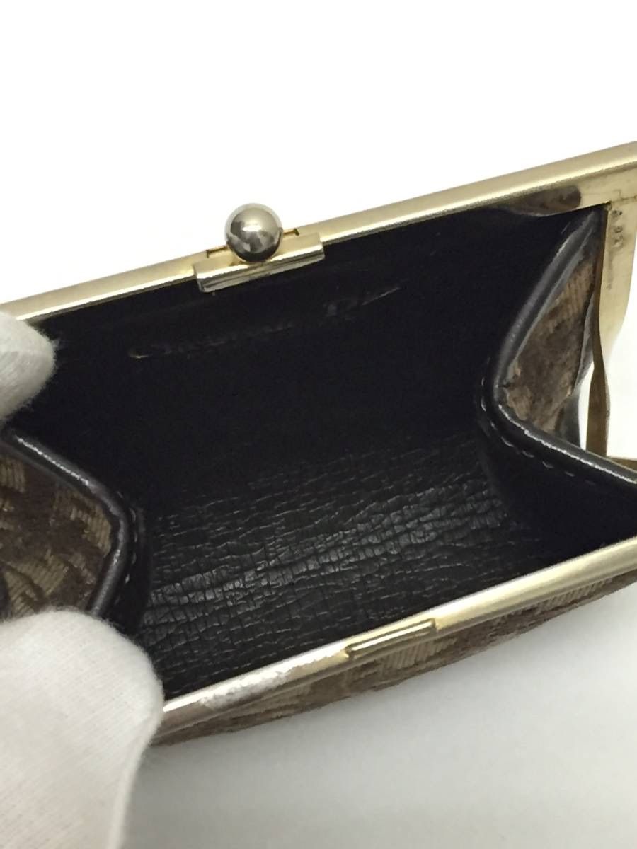 Dior　ディオール　トロッター　がま口　小銭入れ　ゴールド金具 Dior ディオール トロッター がま口 小銭入れ ゴールド金具